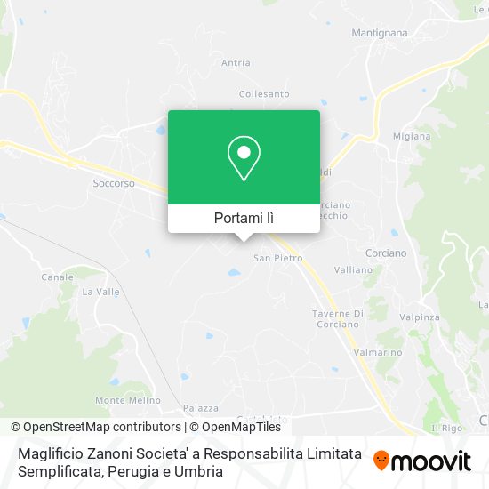 Mappa Maglificio Zanoni Societa' a Responsabilita Limitata Semplificata