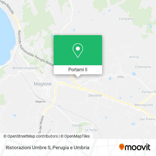 Mappa Ristorazioni Umbre S