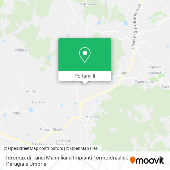 Mappa Idromax di Tanci Maimiliano Impianti Termoidraulici