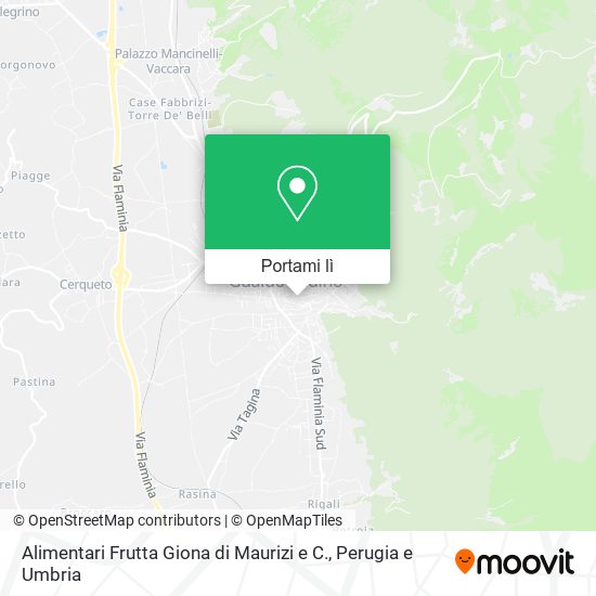 Mappa Alimentari Frutta Giona di Maurizi e C.