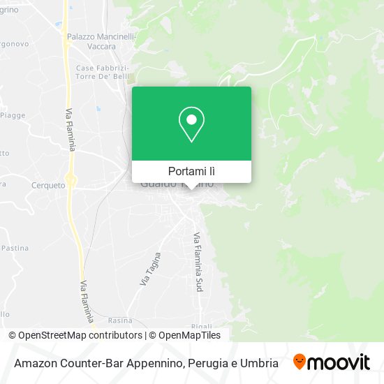 Mappa Amazon Counter-Bar Appennino
