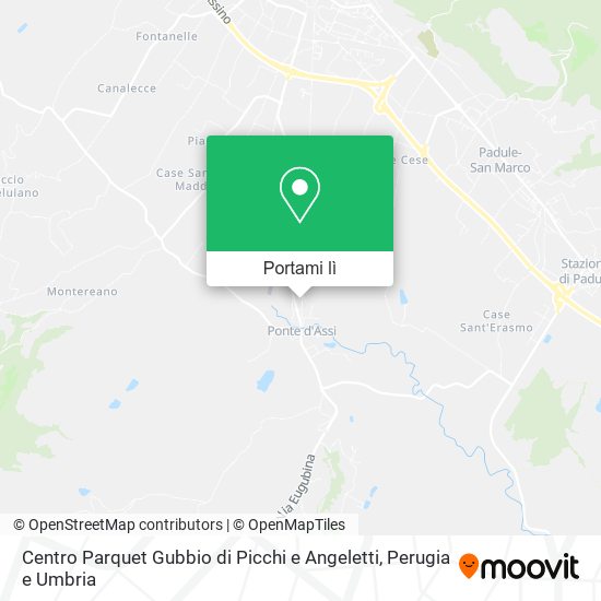 Mappa Centro Parquet Gubbio di Picchi e Angeletti