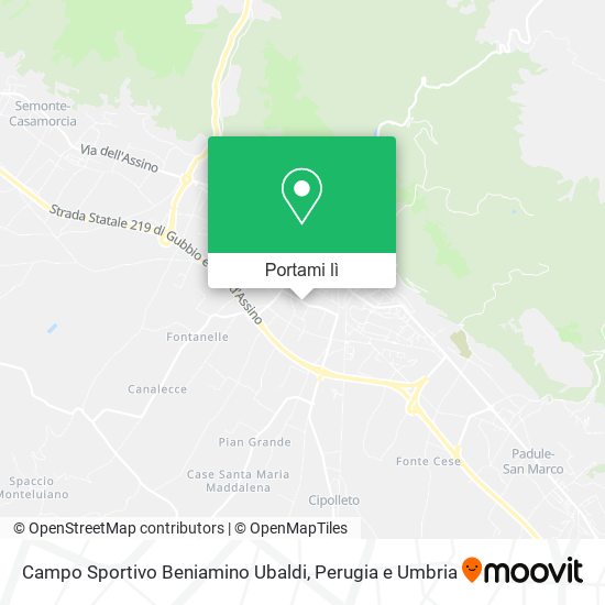 Mappa Campo Sportivo Beniamino Ubaldi