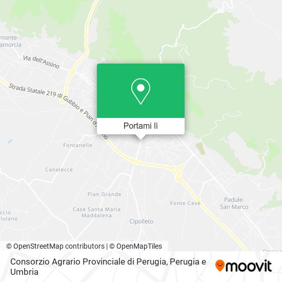 Mappa Consorzio Agrario Provinciale di Perugia