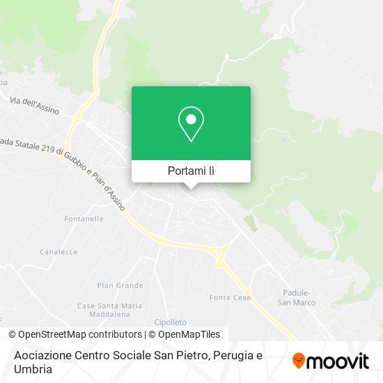 Mappa Aociazione Centro Sociale San Pietro