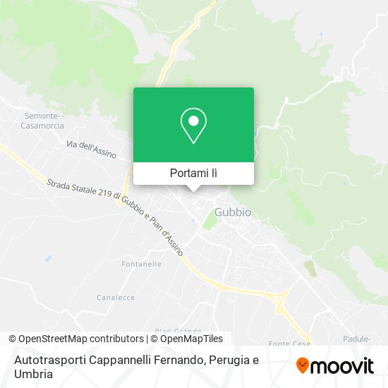 Mappa Autotrasporti Cappannelli Fernando