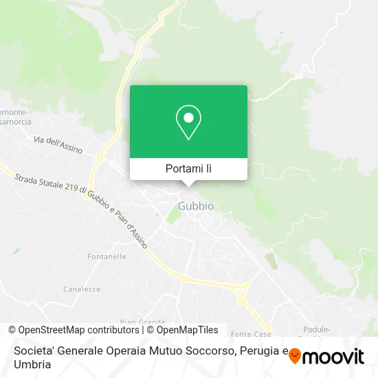 Mappa Societa' Generale Operaia Mutuo Soccorso