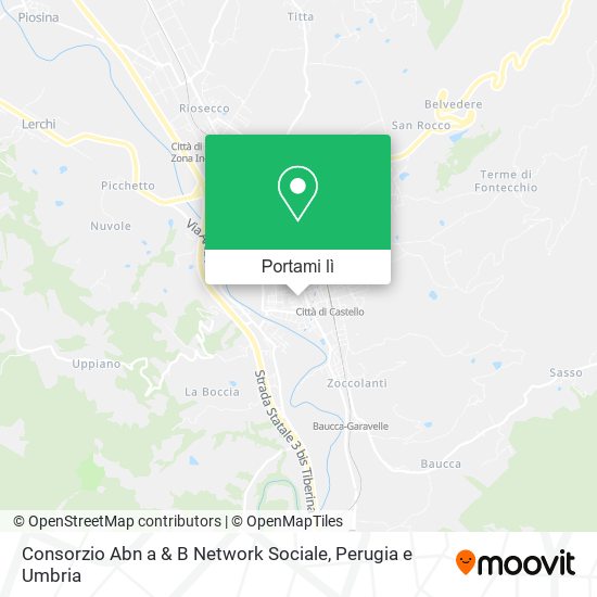Mappa Consorzio Abn a & B Network Sociale