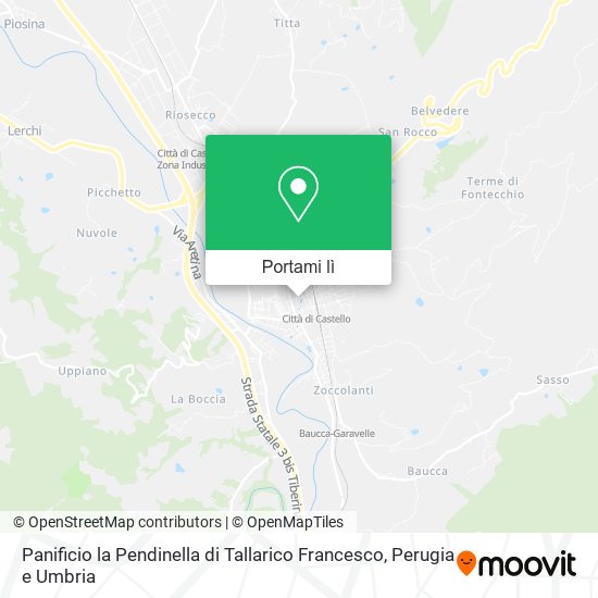 Mappa Panificio la Pendinella di Tallarico Francesco