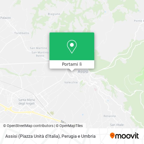Mappa Assisi (Piazza Unità d'Italia)