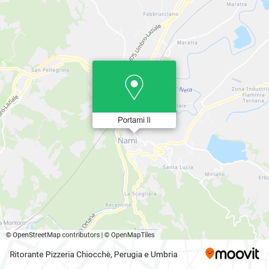 Mappa Ritorante Pizzeria Chiocchè