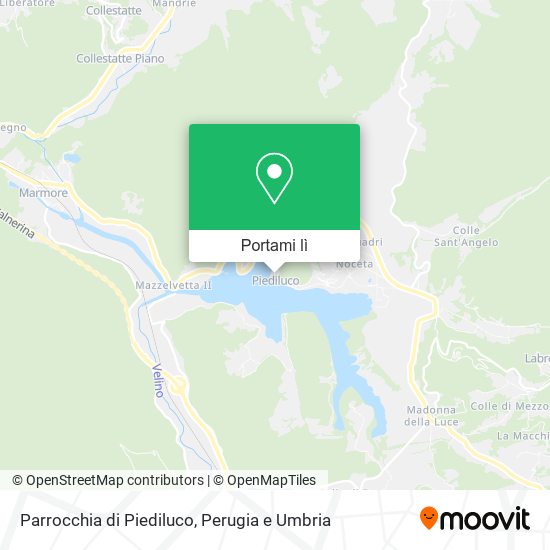 Mappa Parrocchia di Piediluco