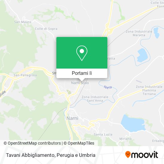 Mappa Tavani Abbigliamento