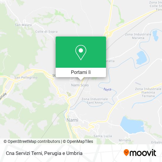 Mappa Cna Servizi Terni