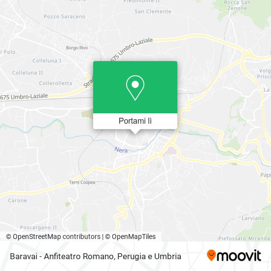 Mappa Baravai - Anfiteatro Romano