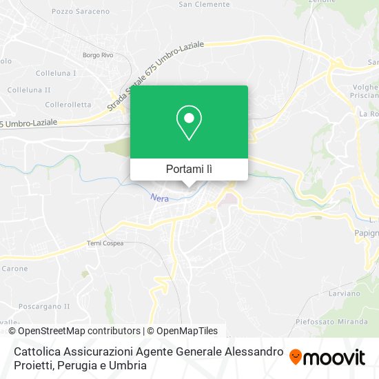 Mappa Cattolica Assicurazioni Agente Generale Alessandro Proietti