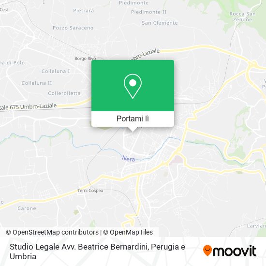 Mappa Studio Legale Avv. Beatrice Bernardini