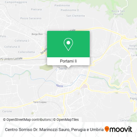 Mappa Centro Sorriso Dr. Marinozzi Sauro