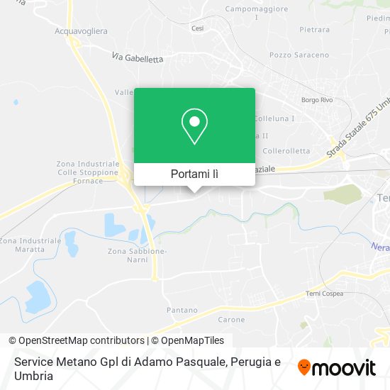 Mappa Service Metano Gpl di Adamo Pasquale