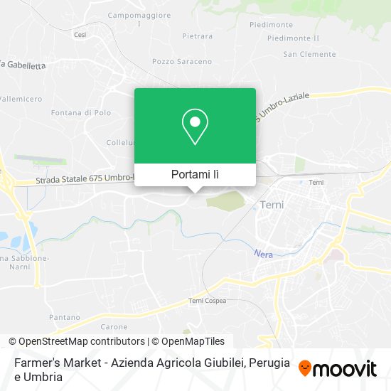 Mappa Farmer's Market - Azienda Agricola Giubilei