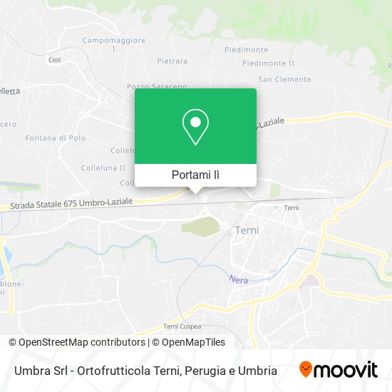 Mappa Umbra Srl - Ortofrutticola Terni