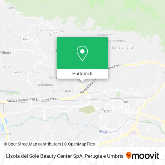 Mappa L'Isola del Sole Beauty Center SpA