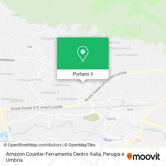 Mappa Amazon Counter-Ferramenta Centro Italia