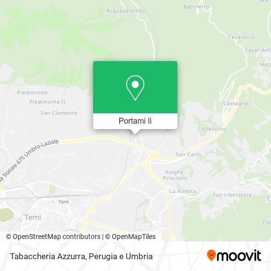 Mappa Tabaccheria Azzurra