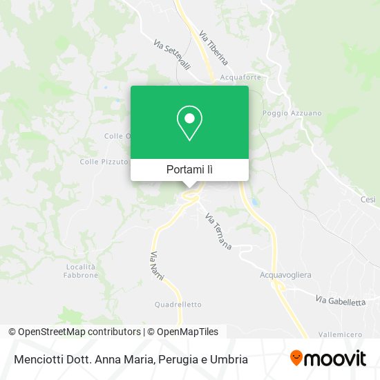 Mappa Menciotti Dott. Anna Maria