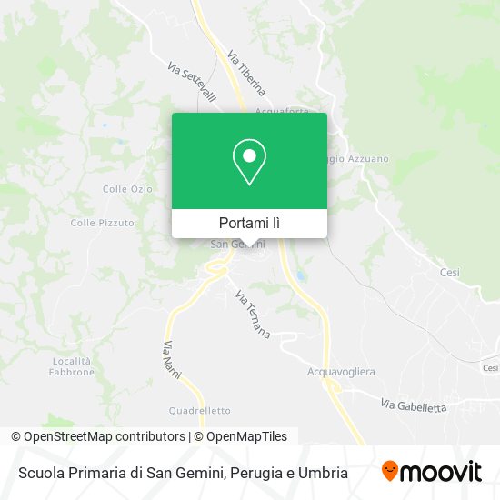 Mappa Scuola Primaria di San Gemini