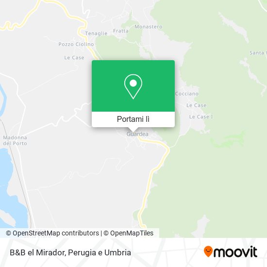 Mappa B&B el Mirador