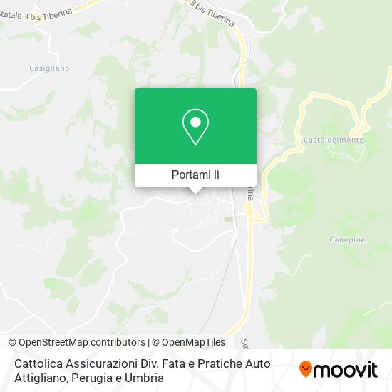 Mappa Cattolica Assicurazioni Div. Fata e Pratiche Auto Attigliano
