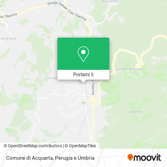 Mappa Comune di Acquarta