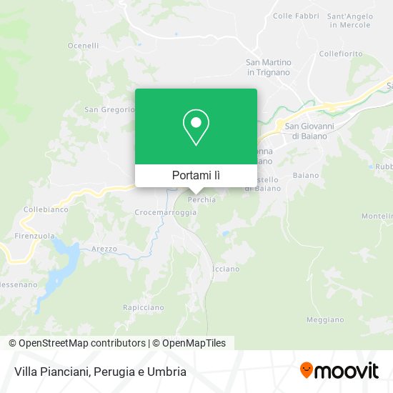 Mappa Villa Pianciani