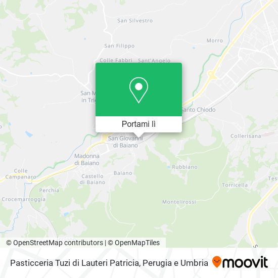 Mappa Pasticceria Tuzi di Lauteri Patricia