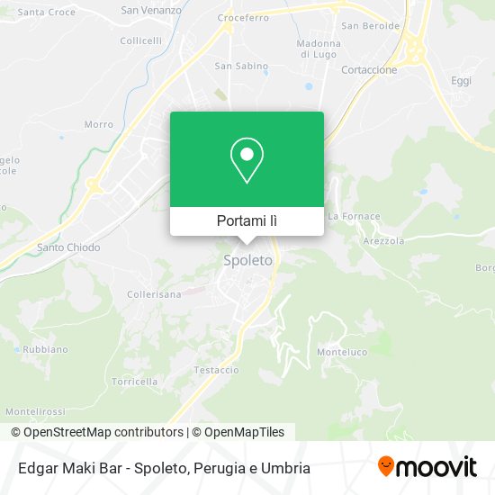 Mappa Edgar Maki Bar - Spoleto