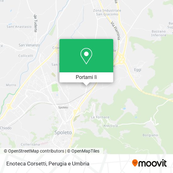 Mappa Enoteca Corsetti