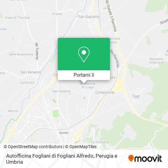 Mappa Autofficina Fogliani di Fogliani Alfredo