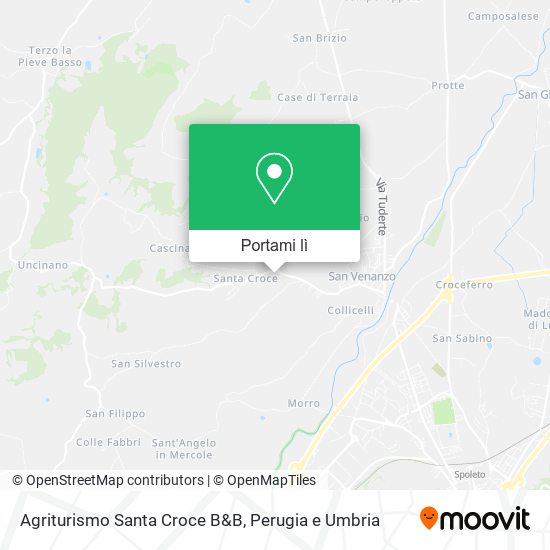 Mappa Agriturismo Santa Croce B&B