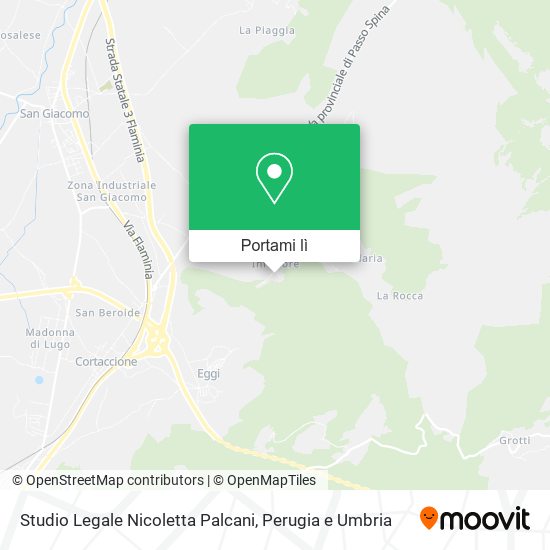 Mappa Studio Legale Nicoletta Palcani