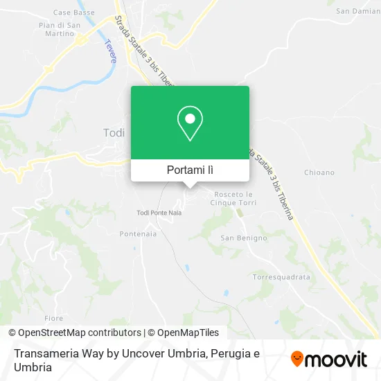 Mappa Transameria Way by Uncover Umbria