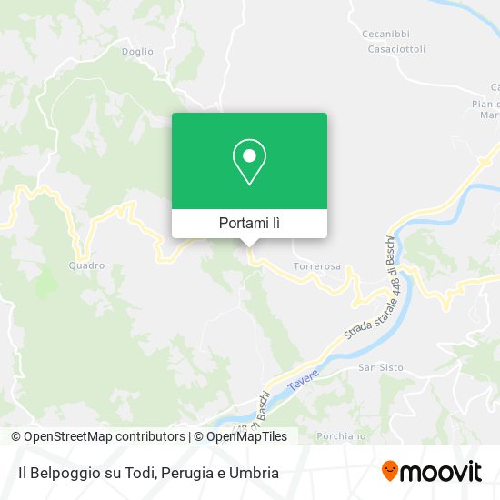 Mappa Il Belpoggio su Todi