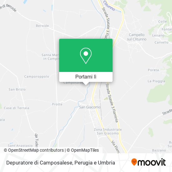 Mappa Depuratore di Camposalese