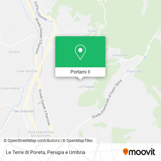 Mappa Le Terre di Poreta