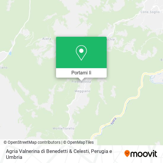 Mappa Agria Valnerina di Benedetti & Celesti