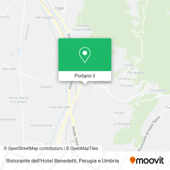Mappa Ristorante dell'Hotel Benedetti