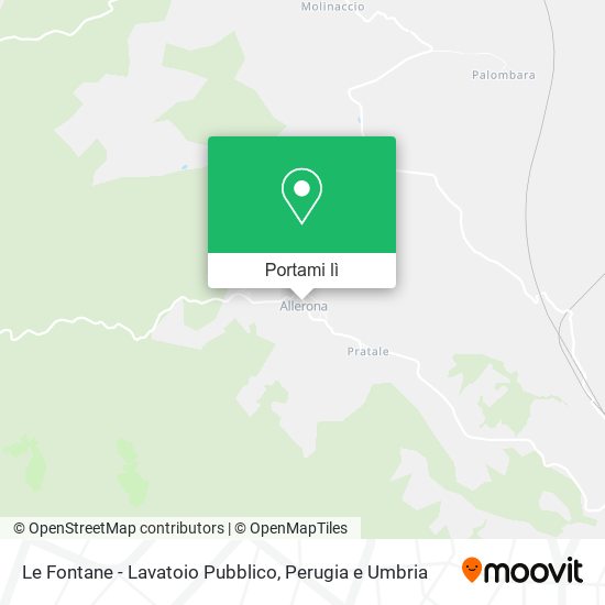 Mappa Le Fontane - Lavatoio Pubblico