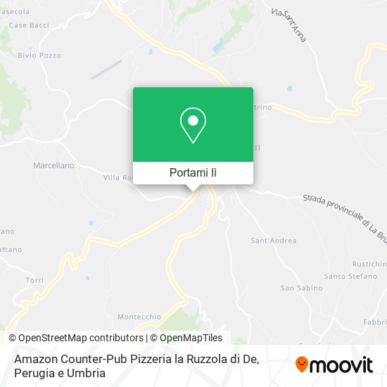 Mappa Amazon Counter-Pub Pizzeria la Ruzzola di De