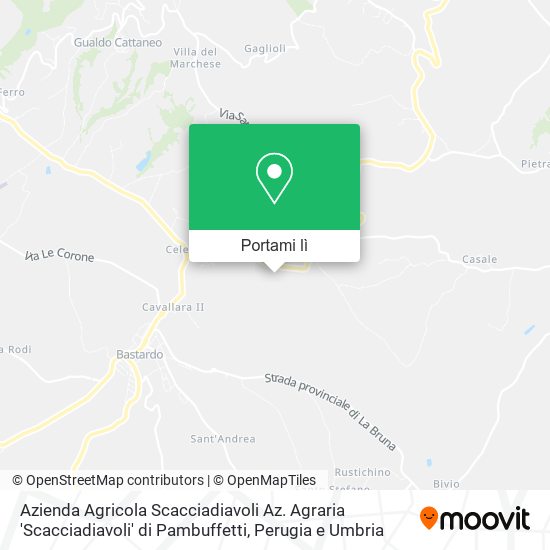 Mappa Azienda Agricola Scacciadiavoli Az. Agraria 'Scacciadiavoli' di Pambuffetti