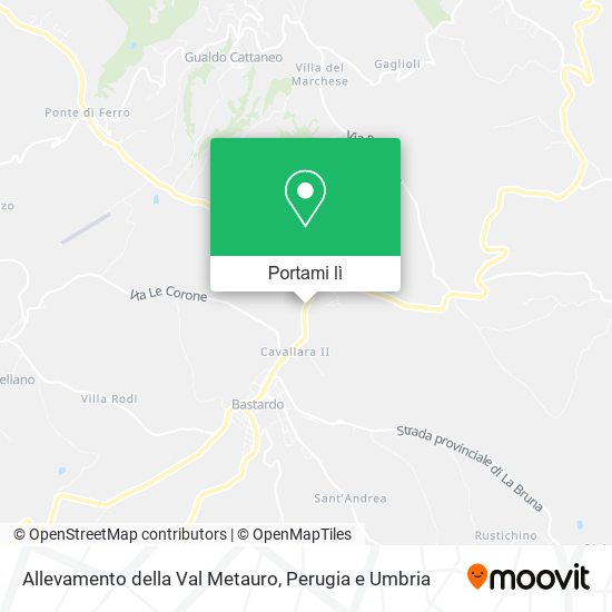 Mappa Allevamento della Val Metauro